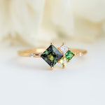 Forest Cluster Ring - 0.59ct Sapphire - Rings - Raelyn Rose Jewellery