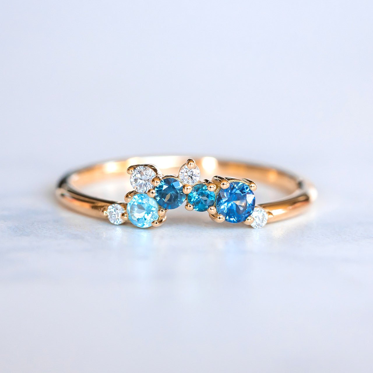 Seaside Cluster Ring - Rings - Raelyn Rose Jewellery