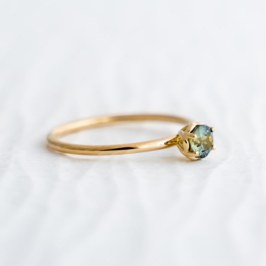 Rose Lace Ring - 0.33ct Australian Parti Sapphire - Raelyn Rose Jewellery