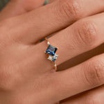 Ocean Cluster Ring - 0.90ct Sapphire - Rings - Raelyn Rose Jewellery