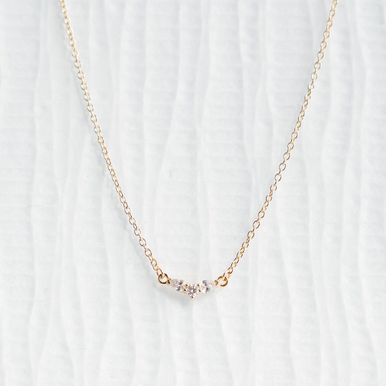 Seedling Necklace – Diamond Pendant in 18k Gold Raelyn Rose