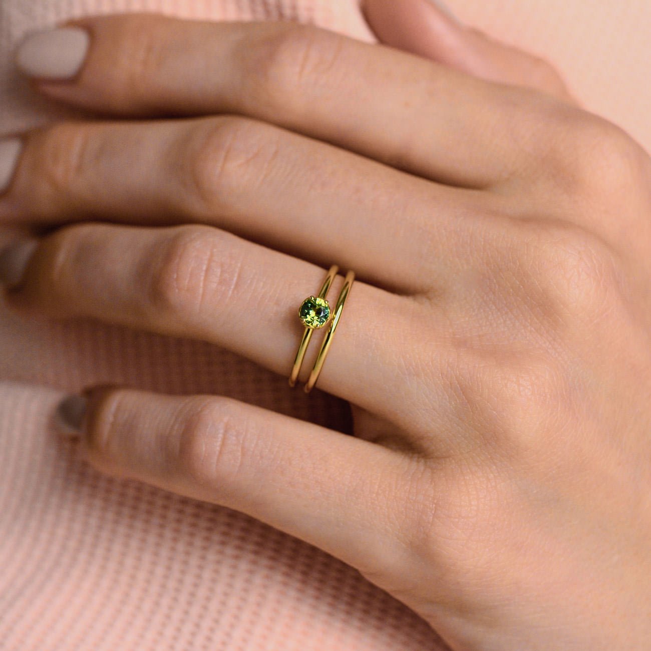 Rose Lace Ring - 0.33ct Australian Parti Sapphire - Rings - Raelyn Rose Jewellery