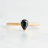 Starlight Ring - 0.60ct Pear Sapphire