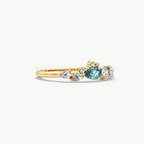 V437 - Cluster Ring Of Pear & Round Stones