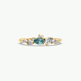 V437 - Cluster Ring Of Pear & Round Stones