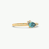 V440 - Dainty Cluster Of Pear & Round Brilliant Stones