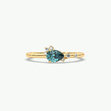 V440 - Dainty Cluster Of Pear & Round Brilliant Stones