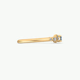 V464 - Cluster Ring Of Marquise & Round Brilliant Stones