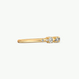 V515 - Scattered Serenity Ring Of Round Brilliant Diamonds