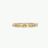 V519 - Scattered Serenity Ring Of Oval & Round Diamonds