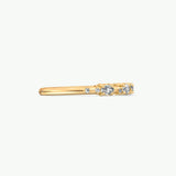 V519 - Scattered Serenity Ring Of Oval & Round Diamonds