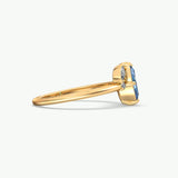 V555 - Halo Cluster Ring Of Marquise & Round Brilliant Stones