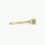 V569 - Taper Ring Of Emerald Stones