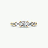 V569 - Taper Ring Of Emerald Stones