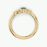 V622 - Cluster Ring Of Round & Marquise Stones