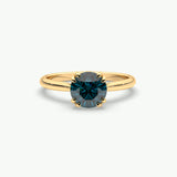 V690 - Double Prong Cathedral Ring Of Round Stones