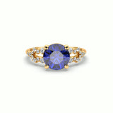 V739 - Split Shoulder Ring Of Round Stones