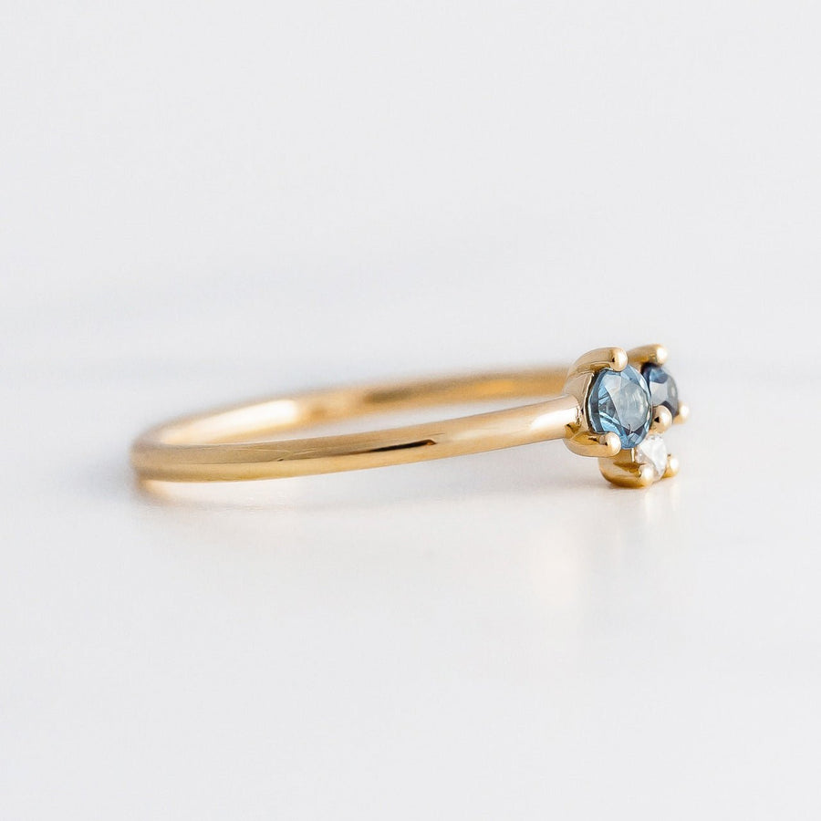 Blue Blossom Cluster Ring - Rings - Raelyn Rose Jewellery