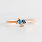 Blue Blossom Cluster Ring - Rings - Raelyn Rose Jewellery
