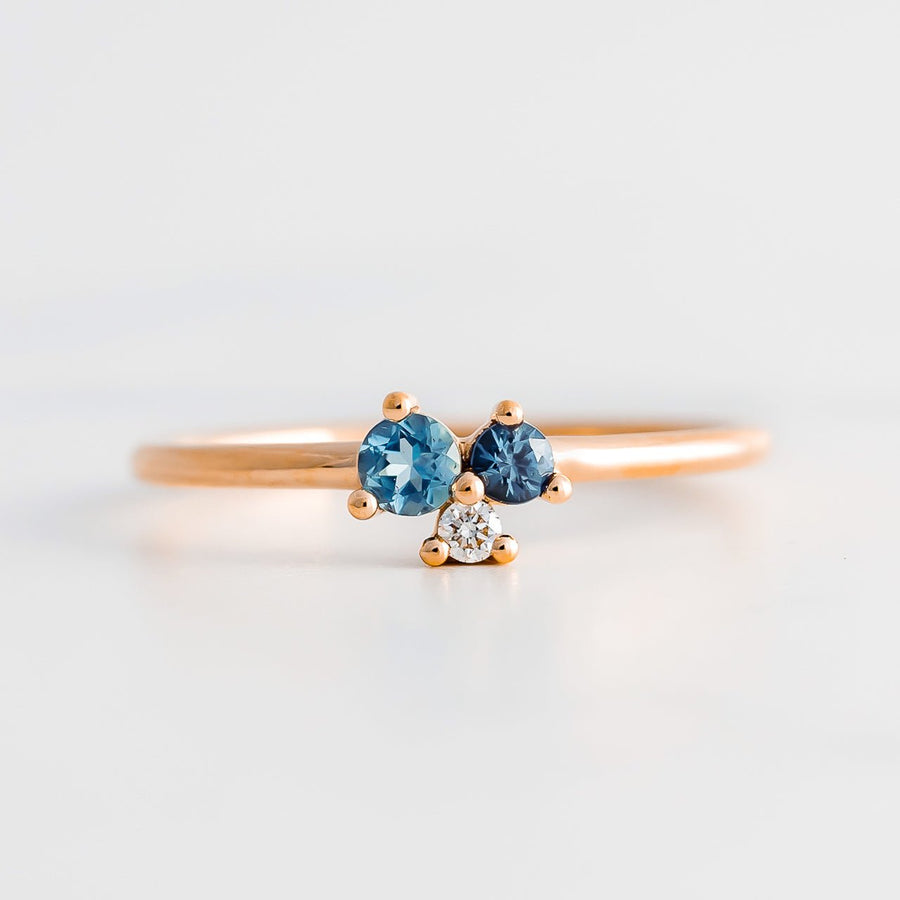 Blue Blossom Cluster Ring - Rings - Raelyn Rose Jewellery