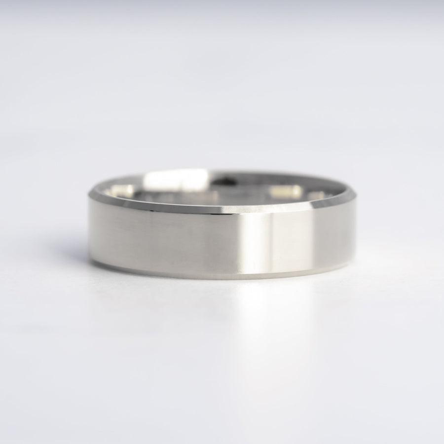 Chamfered Edge Band - Rings - Raelyn Rose Jewellery