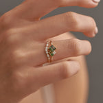Forest Cluster Ring - 0.59ct Sapphire - Rings - Raelyn Rose Jewellery