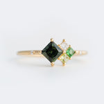 Forest Cluster Ring - 0.73ct Sapphire - Rings - Raelyn Rose Jewellery