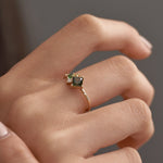 Forest Cluster Ring - 0.73ct Sapphire - Rings - Raelyn Rose Jewellery