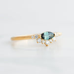 Half Lunar Ring - Marquise Sapphire - Rings - Raelyn Rose Jewellery