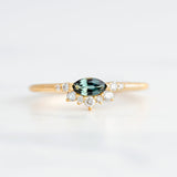 Half Lunar Ring - Marquise Sapphire - Rings - Raelyn Rose Jewellery