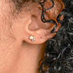 Mini Earrings - 1.5mm Pink Sapphire - Earrings - Raelyn Rose Jewellery