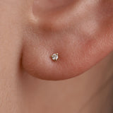 Mini Earrings - 1.5mm Round Diamond - Earrings - Raelyn Rose Jewellery