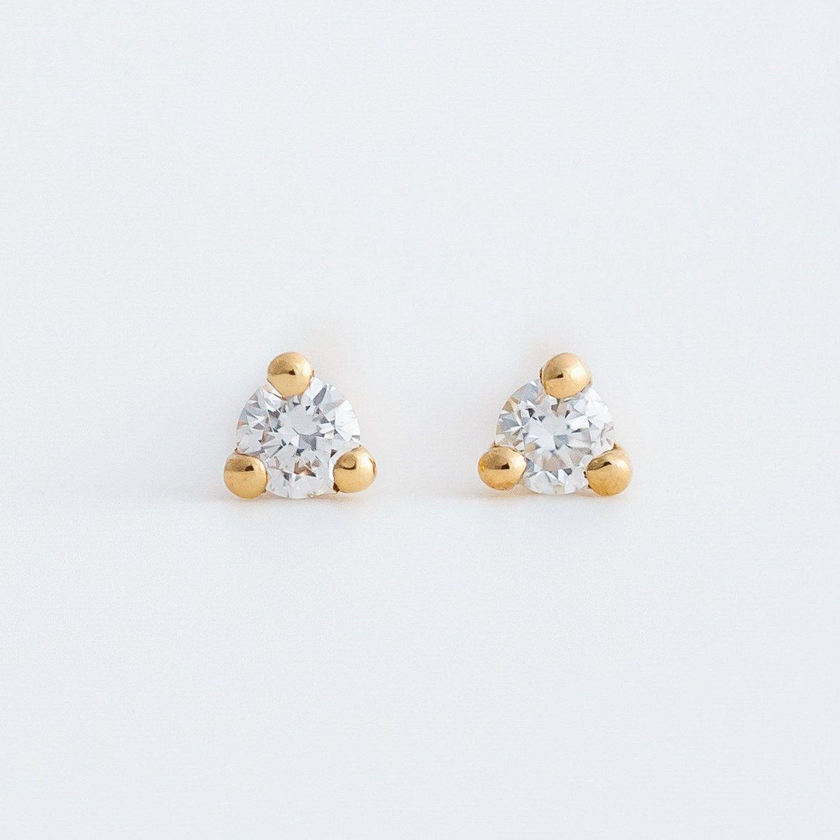 Mini Earrings - 1.5mm Round Diamond - Earrings - Raelyn Rose Jewellery