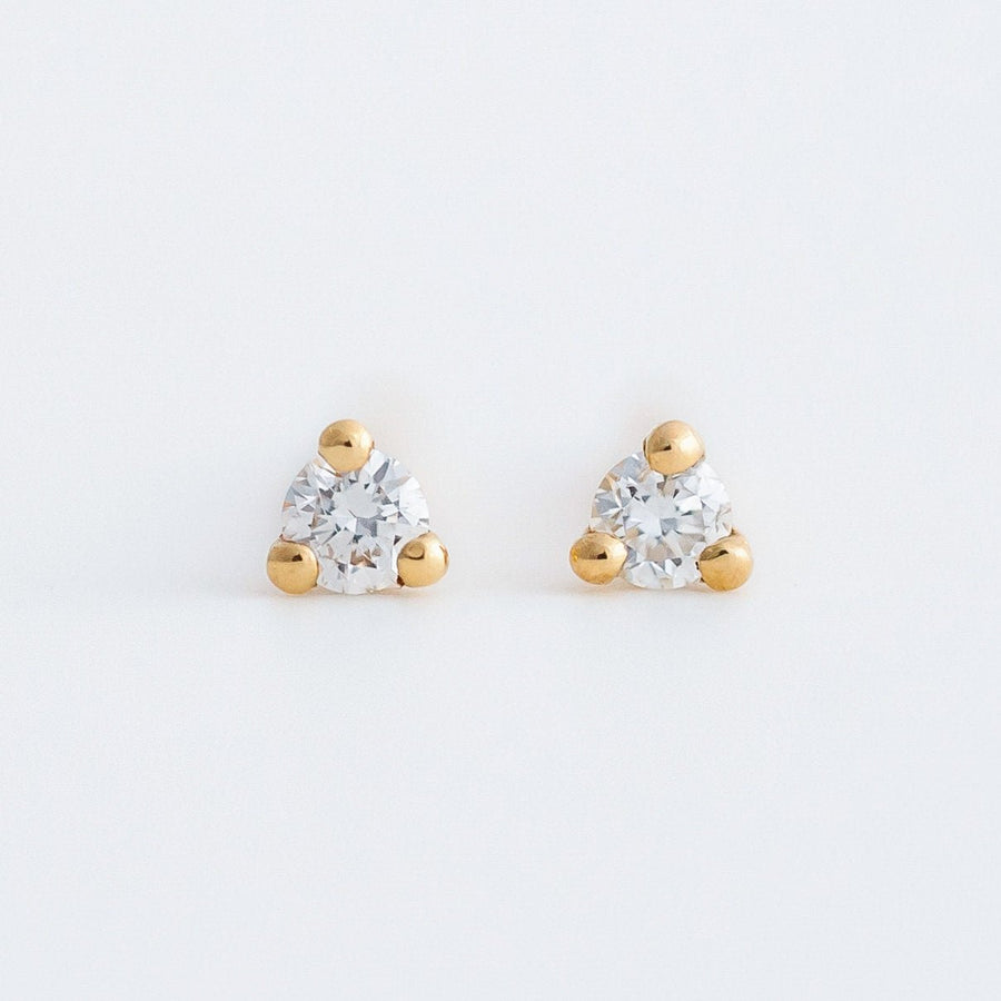 Mini Earrings - 1.5mm Round Diamond - Earrings - Raelyn Rose Jewellery