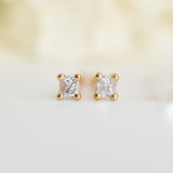 Mini Earrings - 2mm Princess Diamond - Earrings - Raelyn Rose Jewellery