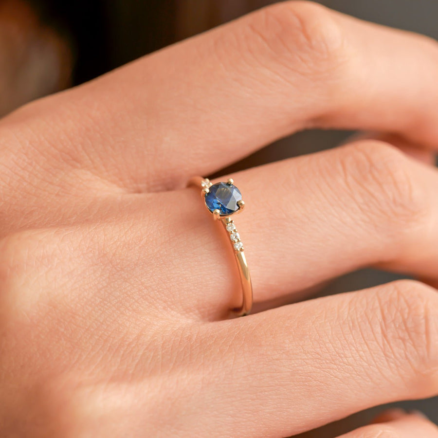 Night Sky Ring - 0.52ct sapphire - Rings - Raelyn Rose Jewellery