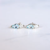 Petal Earrings - Aquamarine - Earrings - Raelyn Rose Jewellery