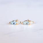 Petal Earrings - Aquamarine - Earrings - Raelyn Rose Jewellery