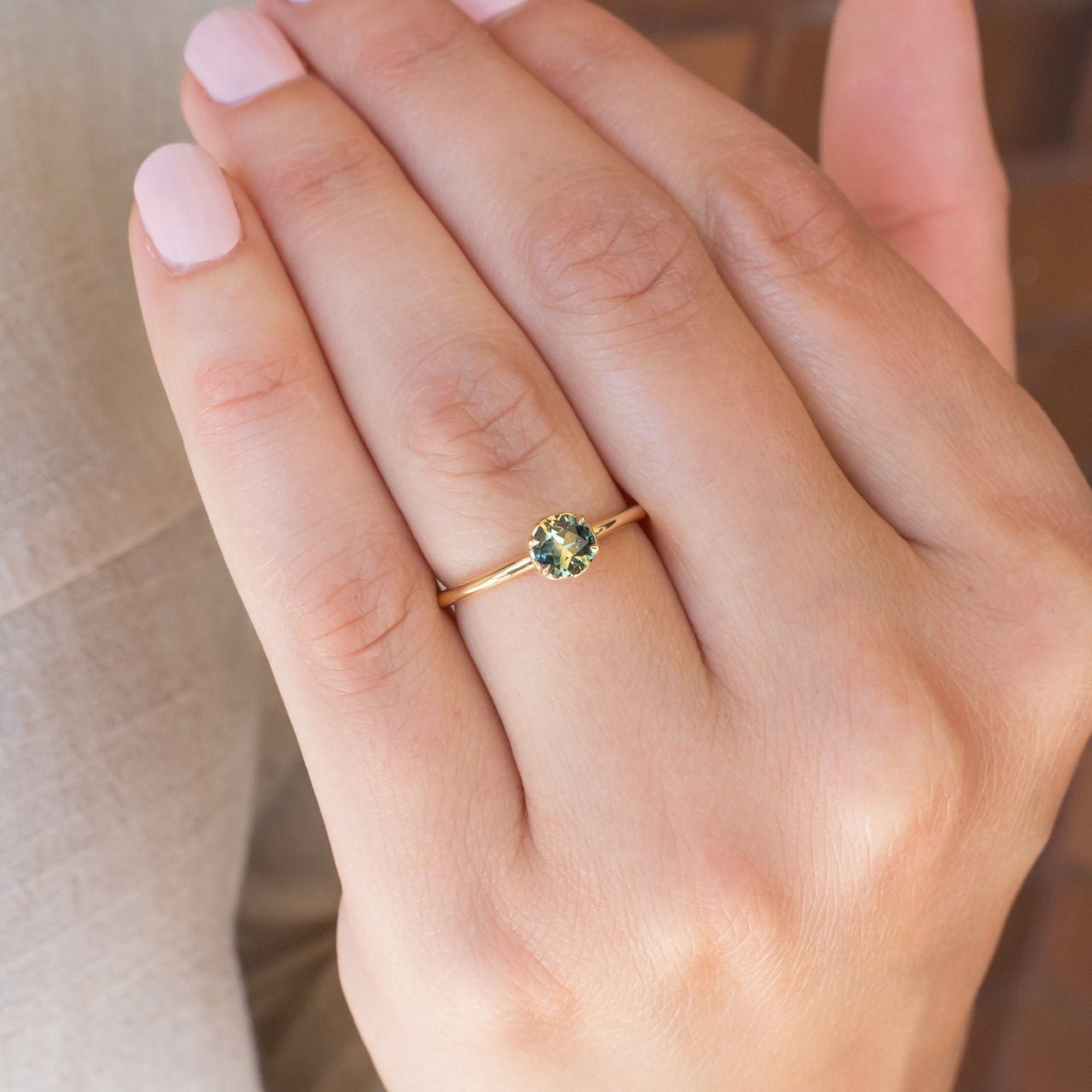Rose Lace Ring - 0.52ct Sapphire - Rings - Raelyn Rose Jewellery
