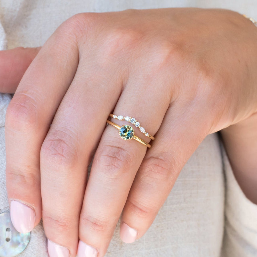 Rose Lace Ring - 0.52ct Sapphire - Rings - Raelyn Rose Jewellery