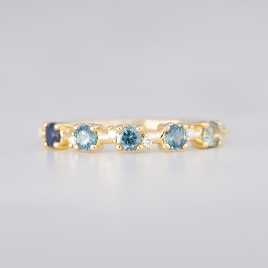 Scattered Serenity Ring - Round Sapphires - Rings - Raelyn Rose Jewellery