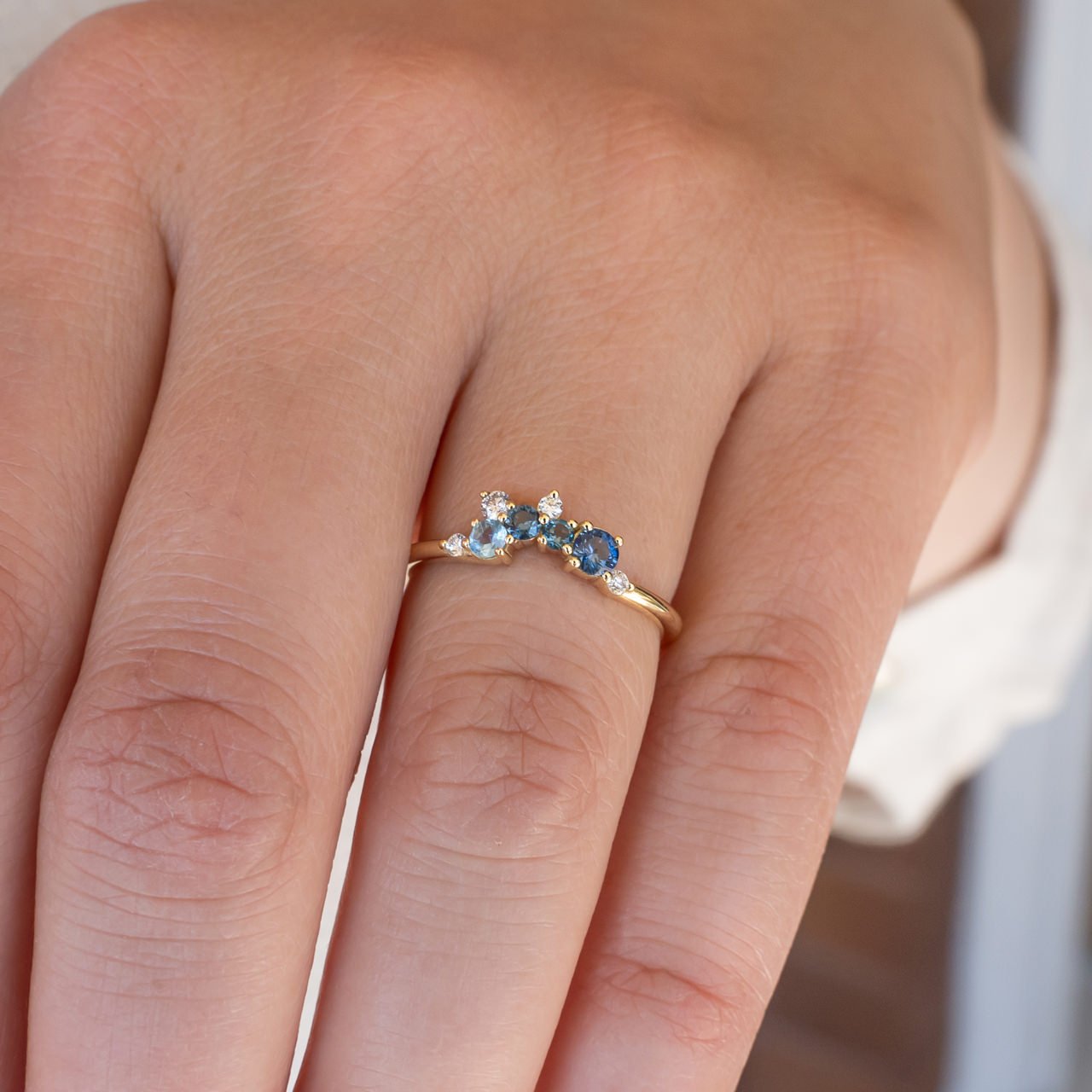 Seaside Cluster Ring - Rings - Raelyn Rose Jewellery