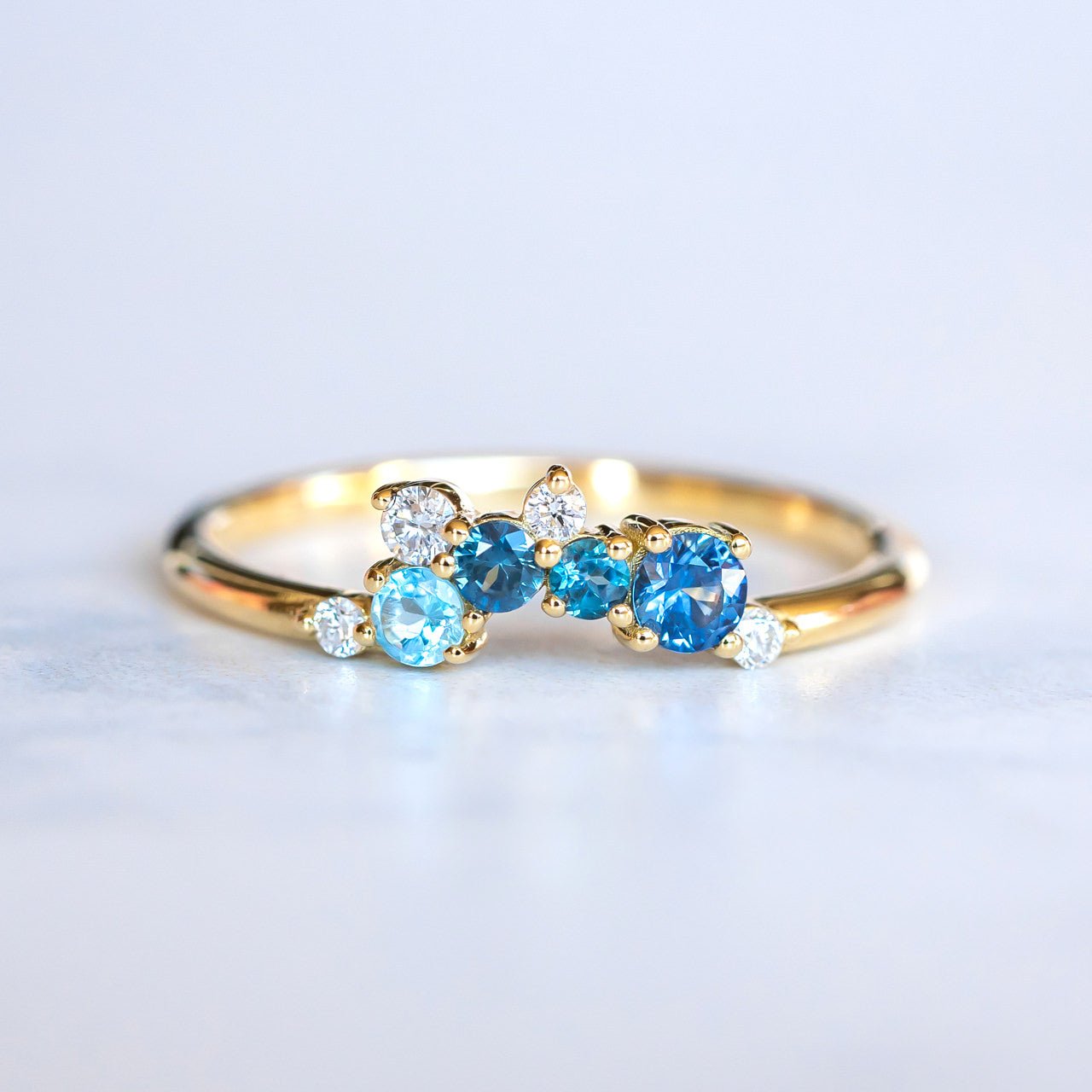 Seaside Cluster Ring - Rings - Raelyn Rose Jewellery