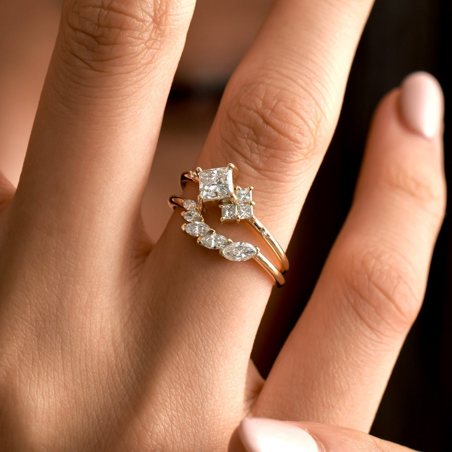 Snow Cluster Ring - Rings - Raelyn Rose Jewellery