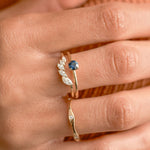 Starlight Ring - 4mm Sapphire - Rings - Raelyn Rose Jewellery