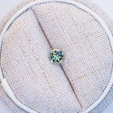 LSKU003: Australian Sapphire, 0.60ct Octagon Cut, Yellow/Green/Teal Parti