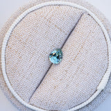 LSKU010: Australian Sapphire, 0.56ct Pear Cut, Blue/Green/Teal Parti