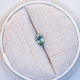 LSKU013: Australian Sapphire, 0.53ct Pear Cut, Green/Teal Parti