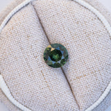 LSKU018: Australian Sapphire, 2.20ct Round Cut, Deep Forest Green
