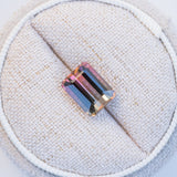 LSKU019: Tourmaline, 4.13ct Emerald Cut, Pink/Brown